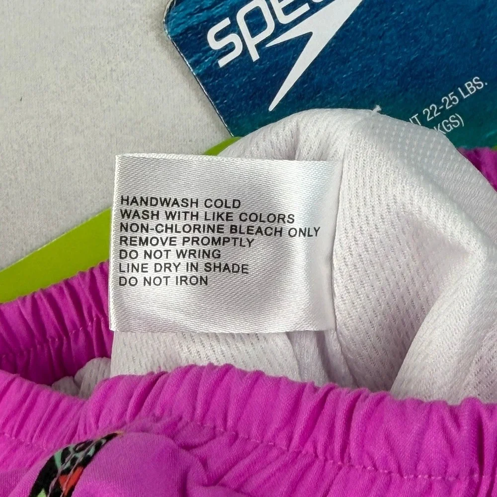 Speedo Kids UV Swim Short with Built In Diaper Pink Size‎ L 18 Months UV50+ New